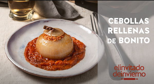 Receta Cebolla Rellena de Bonito