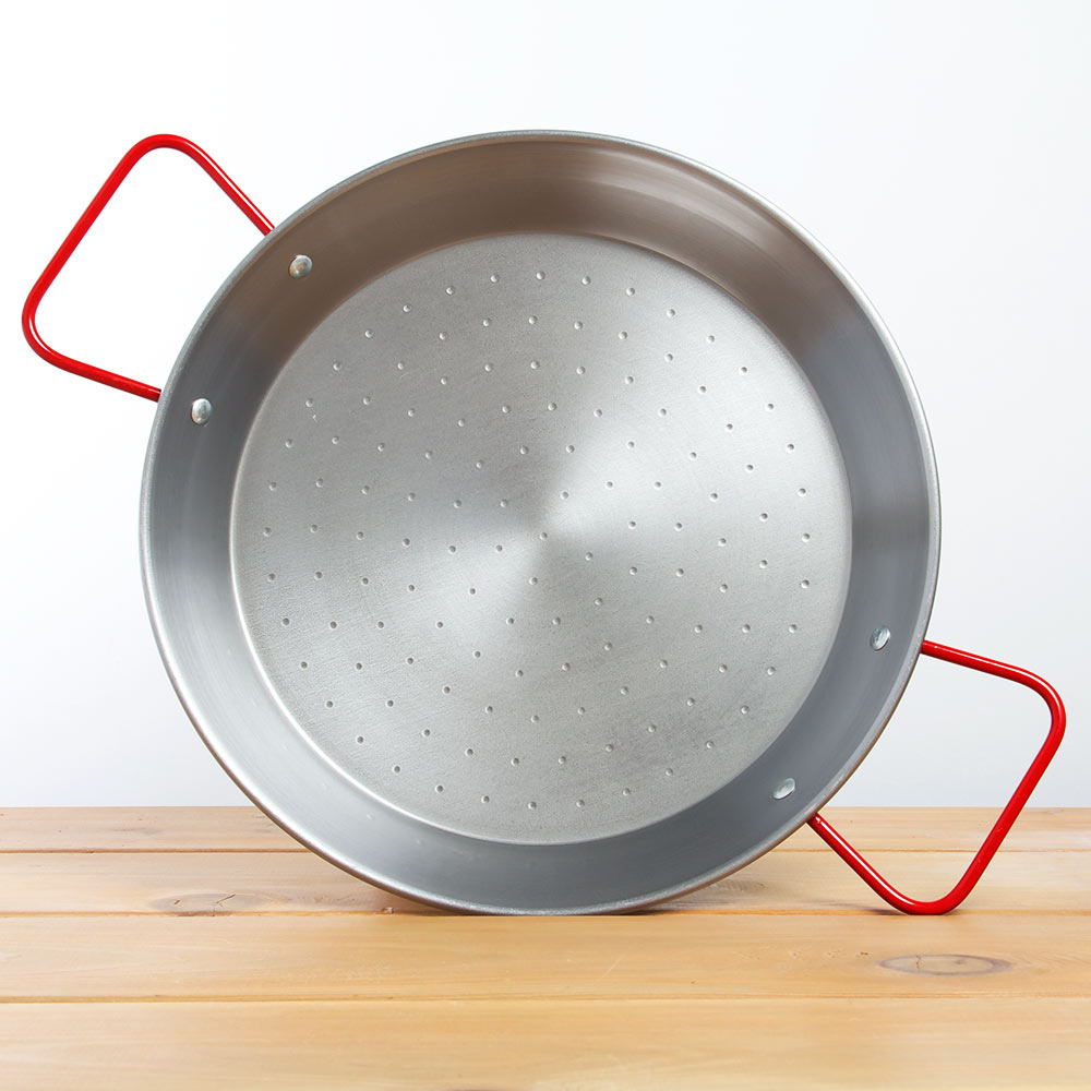 Paella Pan Polished Steel 2-25 Portion